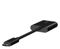 Belkin Adapter 2 USB-C do audio i ładowania PD 60W, czarny - 1330455 - zdjęcie 1